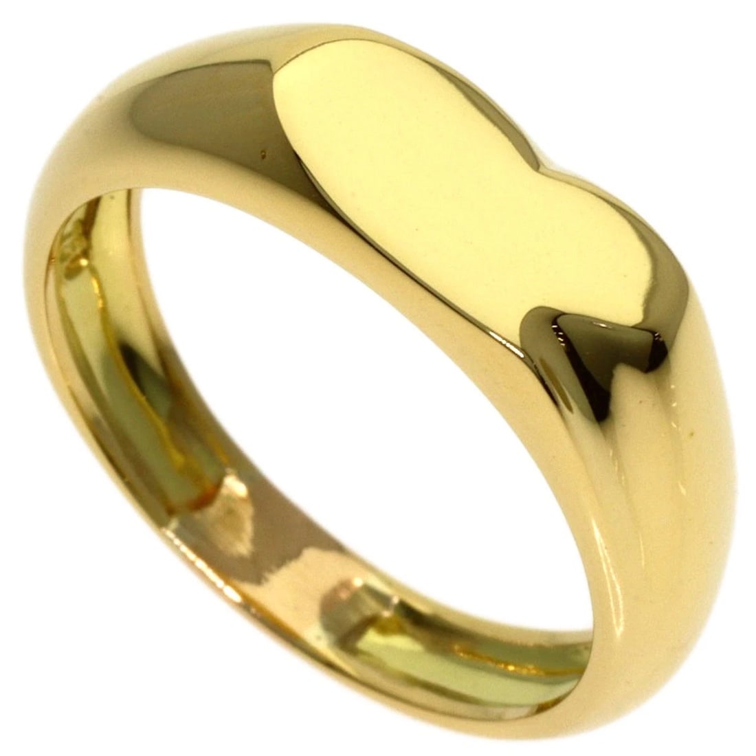 TIFFANY&CO. FULL HEART RING K18 YELLOW GOLD: TIFFANY&Co. Full heart Ring K18 Yellow Gold Brand: TIFFANY&Co. Type/Style: Ring Material: K18 Yellow Gold, Color: Gold Size: 7.25(US) Accessories: None Accessories Notice: When purchasing