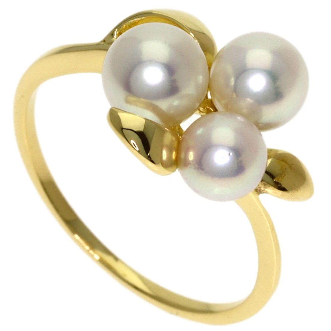 MIKIMOTO PEARL RING K18 YELLOW GOLD: MIKIMOTO Pearl Ring K18 Yellow Gold Brand: MIKIMOTO Type/Style: Ring Material: K18 Yellow Gold, Color: Gold Size: 5.5(US) Accessories: None Accessories Notice: When purchasing pre-owned goods, please