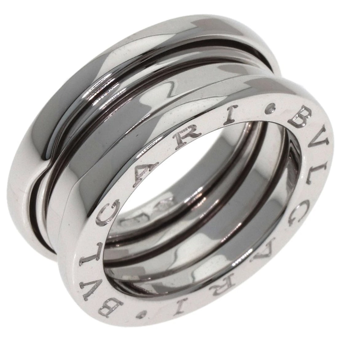 BVLGARI RING K18 WHITE GOLD: BVLGARI Ring K18 White Gold Brand: BVLGARI Type/Style: Ring Material: K18 White Gold, Color: Silver Size: 5(US) Accessories: None Accessories Notice: When purchasing pre-owned goods, please refer to