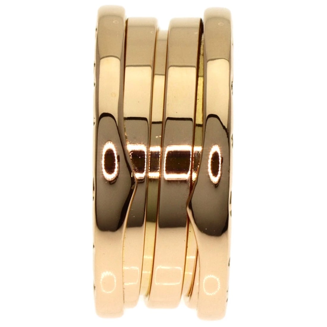 BVLGARI B.ZERO1 RING K18 PINK GOLD: BVLGARI B.zero1 Ring K18 Pink Gold Brand: BVLGARI Type/Style: Ring Material: K18 Pink Gold, Color: Gold Size: 6(US) Accessories: None Accessories Notice: When purchasing pre-owned goods, please refer