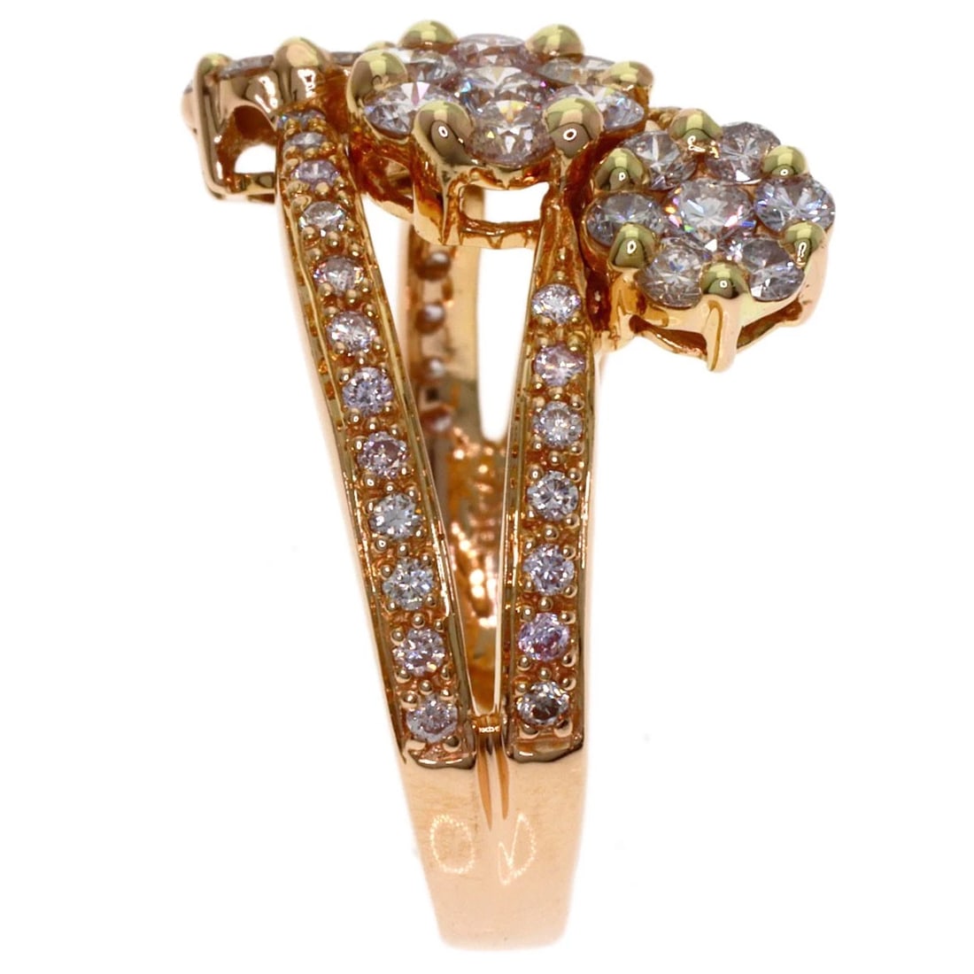 DIAMOND JEWEL COSMIDIA RING K18 PINK GOLD: Diamond Jewel Cosmidia Ring K18 Pink Gold Brand: SELECT JEWELRY Type/Style: Ring Material: K18 Pink Gold, Color: Gold Size: 7.5(US) Accessories: None Accessories Notice: When purchasing pre-owned