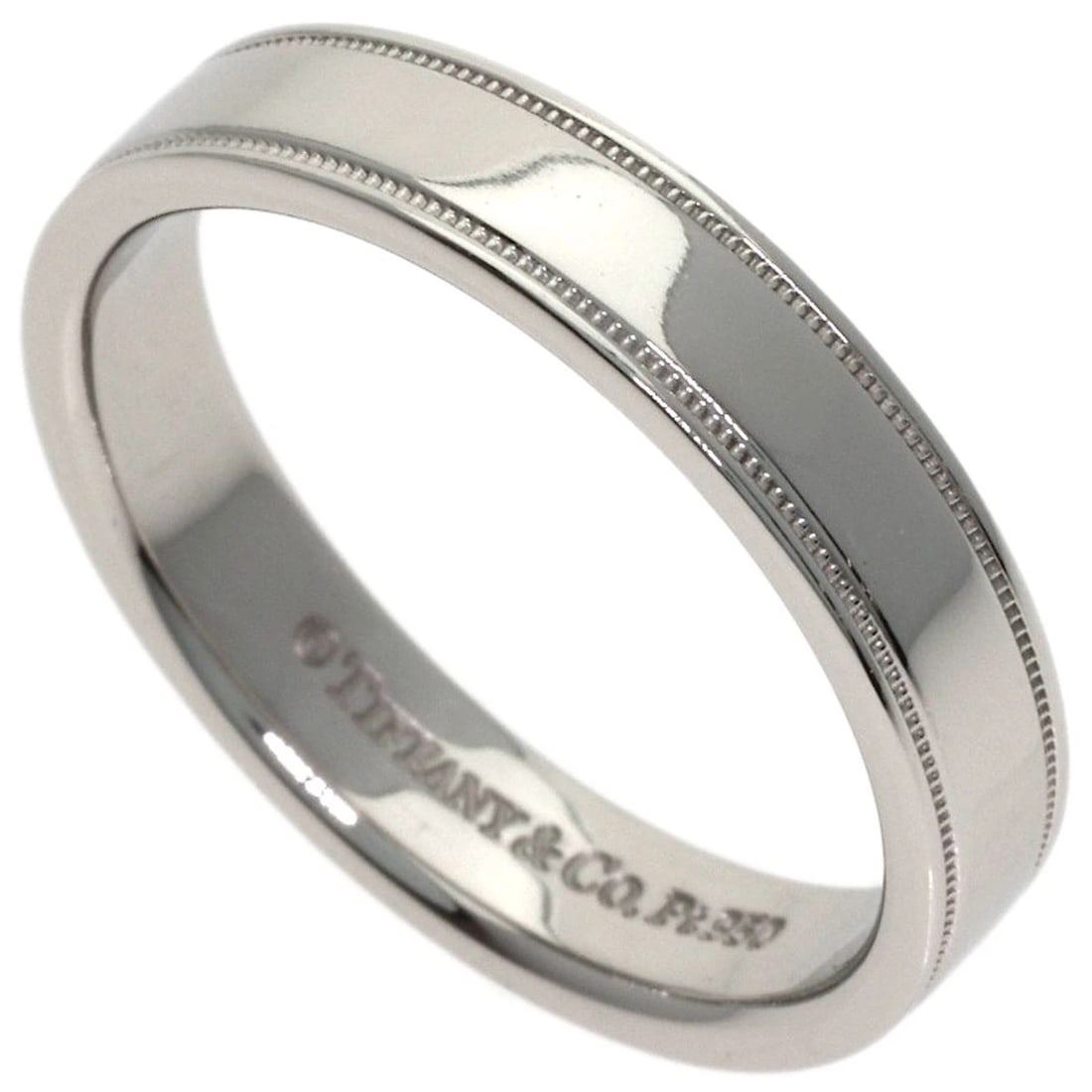TIFFANY&CO. MILGRAIN RING PLATINUM PT950: TIFFANY&Co. Milgrain Ring Platinum PT950 Brand: TIFFANY&Co. Type/Style: Ring Material: Platinum PT950, Color: Silver Size: 6(US) Accessories: None Accessories Notice: When purchasing pre-owned goods,
