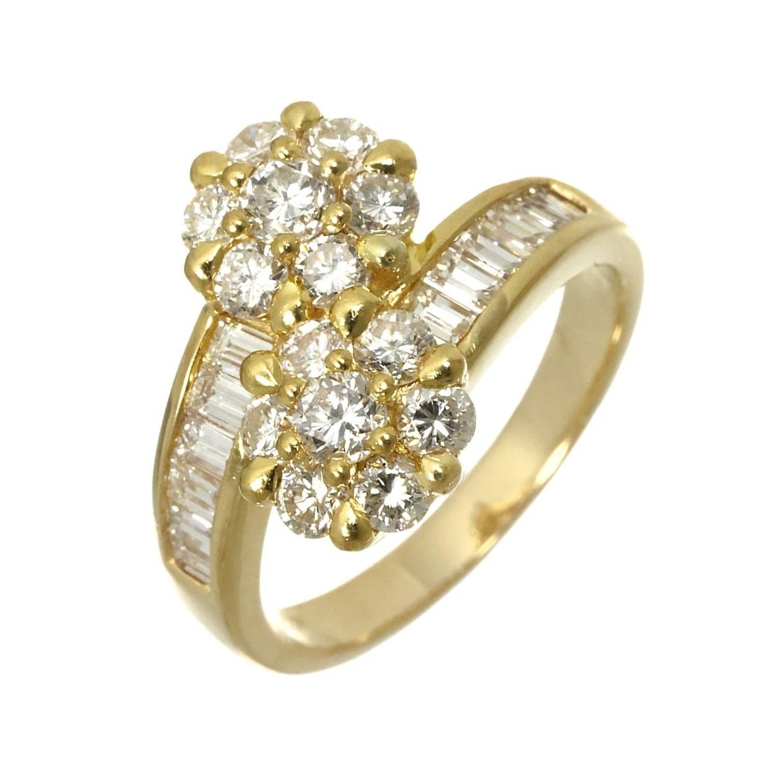 PONTE VECCHIO DIAMOND RINGYG 750: Ponte Vecchio Diamond RingYG 750 Brand: Ponte Vecchio Type/Style: Ring Material: 750 Yellow Gold, Main Stone Natural Color: Yellow Gold Size: 6-6.25(US) Accessories: None Accessories Notic