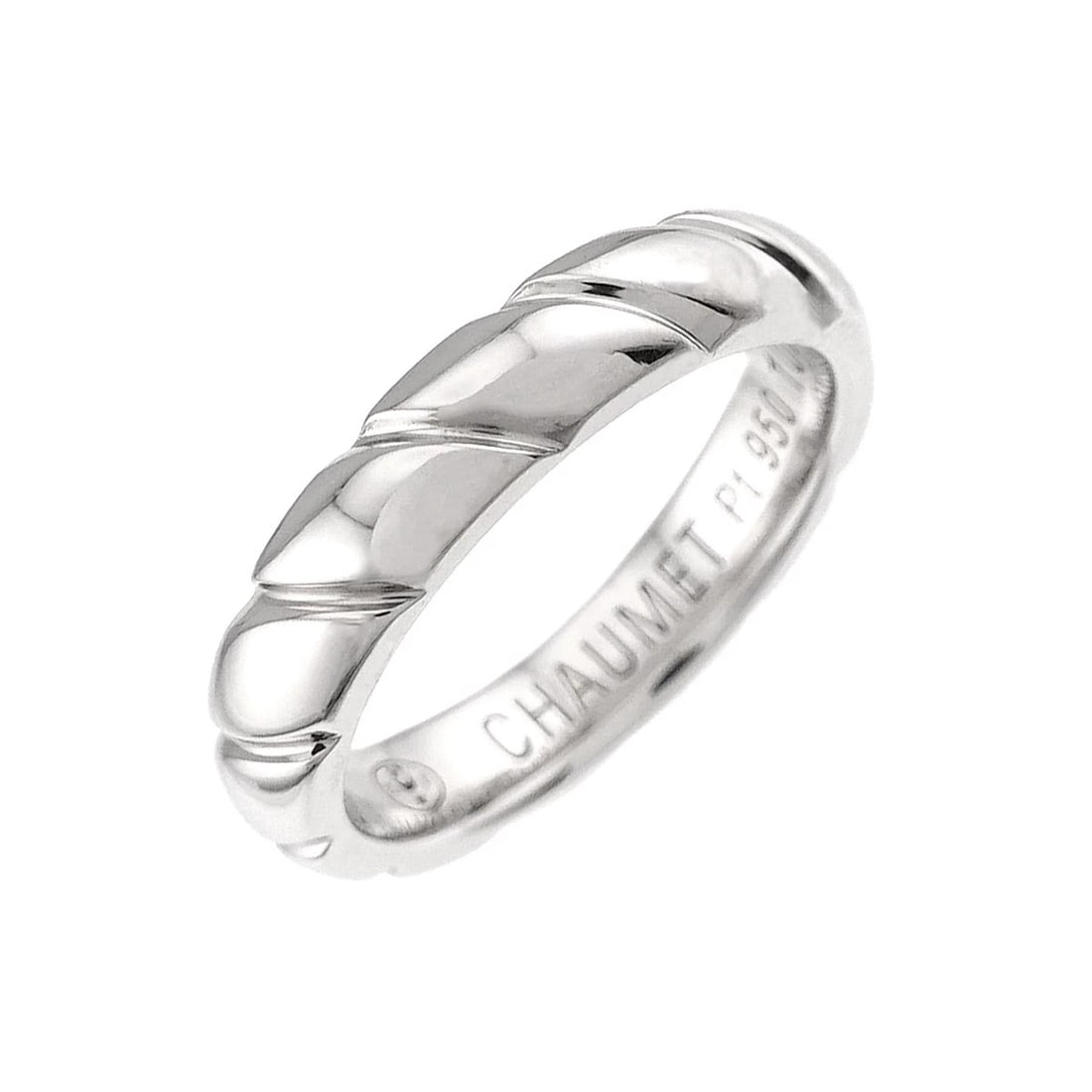 CHAUMET TORSADE RING PLATINUM: CHAUMET Torsade Ring Platinum Brand: CHAUMET Type/Style: Ring Material: Pt950, Color: Platinum Size: 3.25(US) Accessories: None Accessories Notice: When purchasing pre-owned goods, please