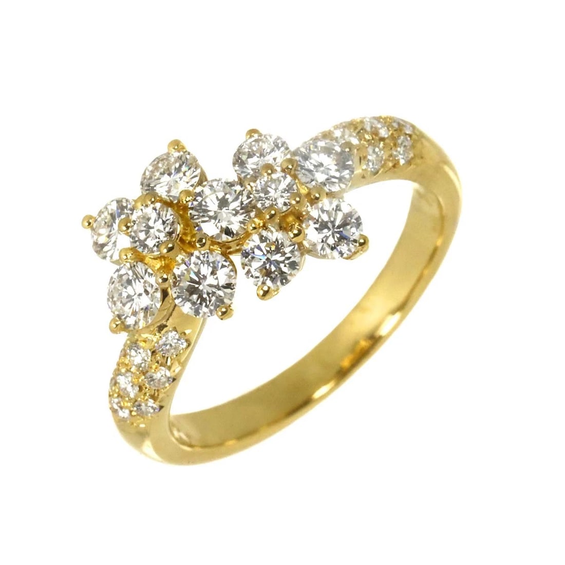 TASAKI DIAMOND RINGYG 750: TASAKI Diamond RingYG 750 Brand: TASAKI Type/Style: Ring Material: 750 Yellow Gold, Main Stone Natural Color: Gold Size: 5.5-5.75(US) Accessories: None Accessories Notice: When purchasing