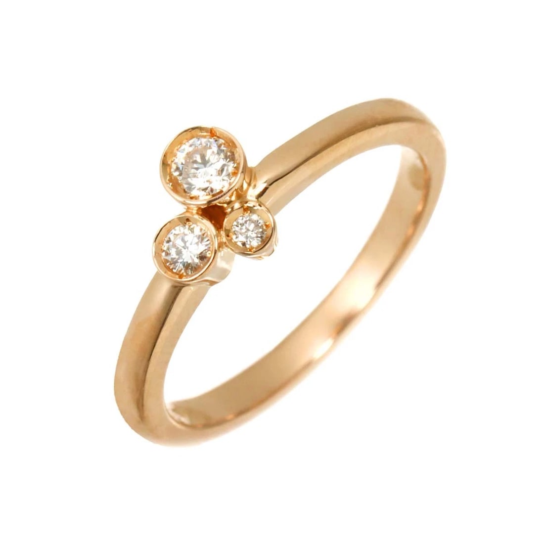 PONTE VECCHIO DIAMOND RING PG 750: Ponte Vecchio Diamond Ring PG 750 Brand: Ponte Vecchio Type/Style: Ring Material: 750 Pink Gold, Main Stone Natural Color: Pink Gold Size: 4.75-5(US) Accessories: None Accessories Notice: When