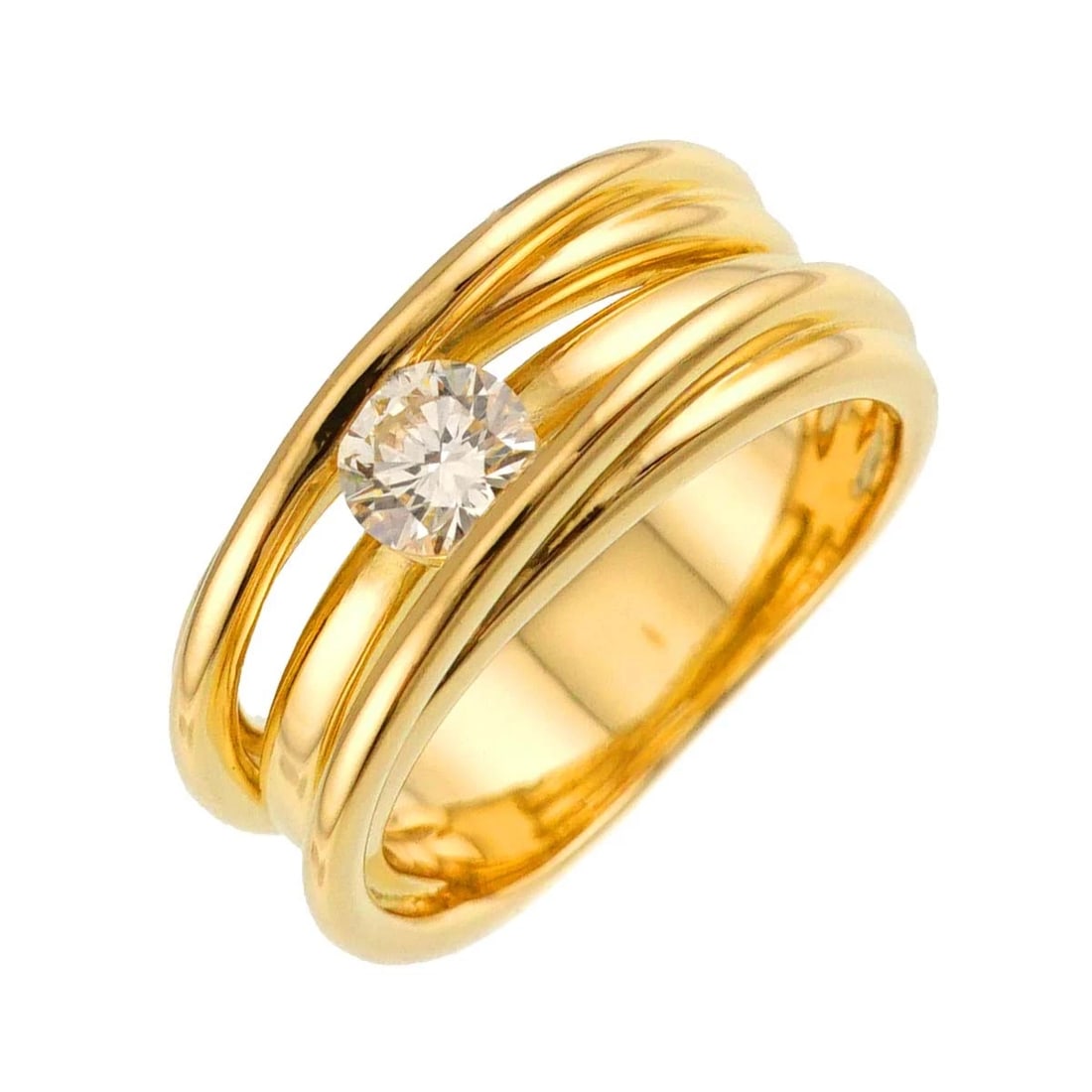 TASAKI DIAMOND RING YG 750: TASAKI Diamond Ring YG 750 Brand: TASAKI Type/Style: Ring Material: 750 Yellow Gold, Main Stone Natural Color: Gold Size: 4.5-4.75(US) Accessories: None Accessories Notice: When purchasing pre-owned