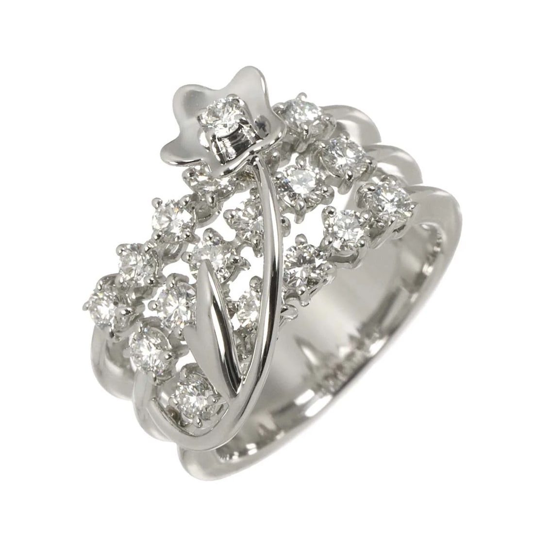 TASAKI DIAMOND RING WHITE GOLD 750: TASAKI Diamond Ring White Gold 750 Brand: TASAKI Type/Style: Ring Material: 750 White Gold, Main Stone Natural Color: White Gold Size: 5.5-5.75(US) Accessories: None Accessories Notice: Wh