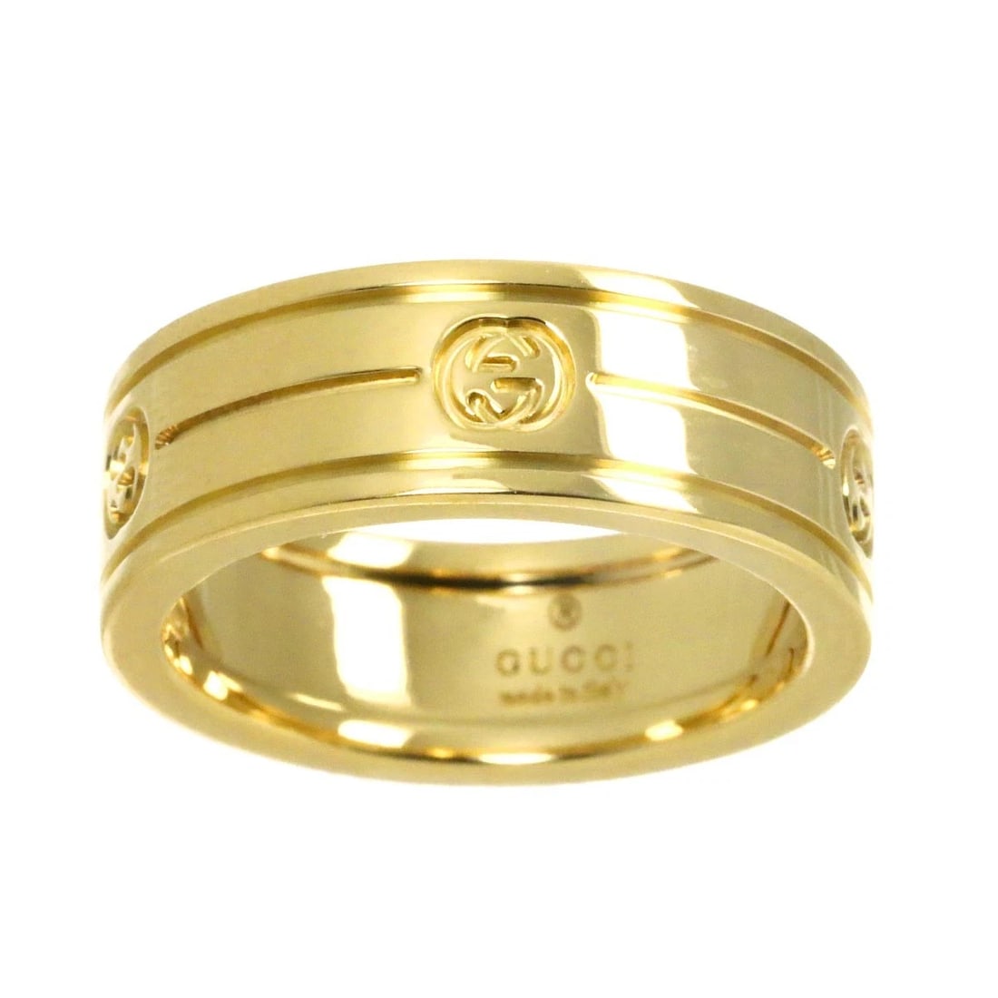 GUCCI INTERLOCKING RING YELLOW GOLD 750 - 2