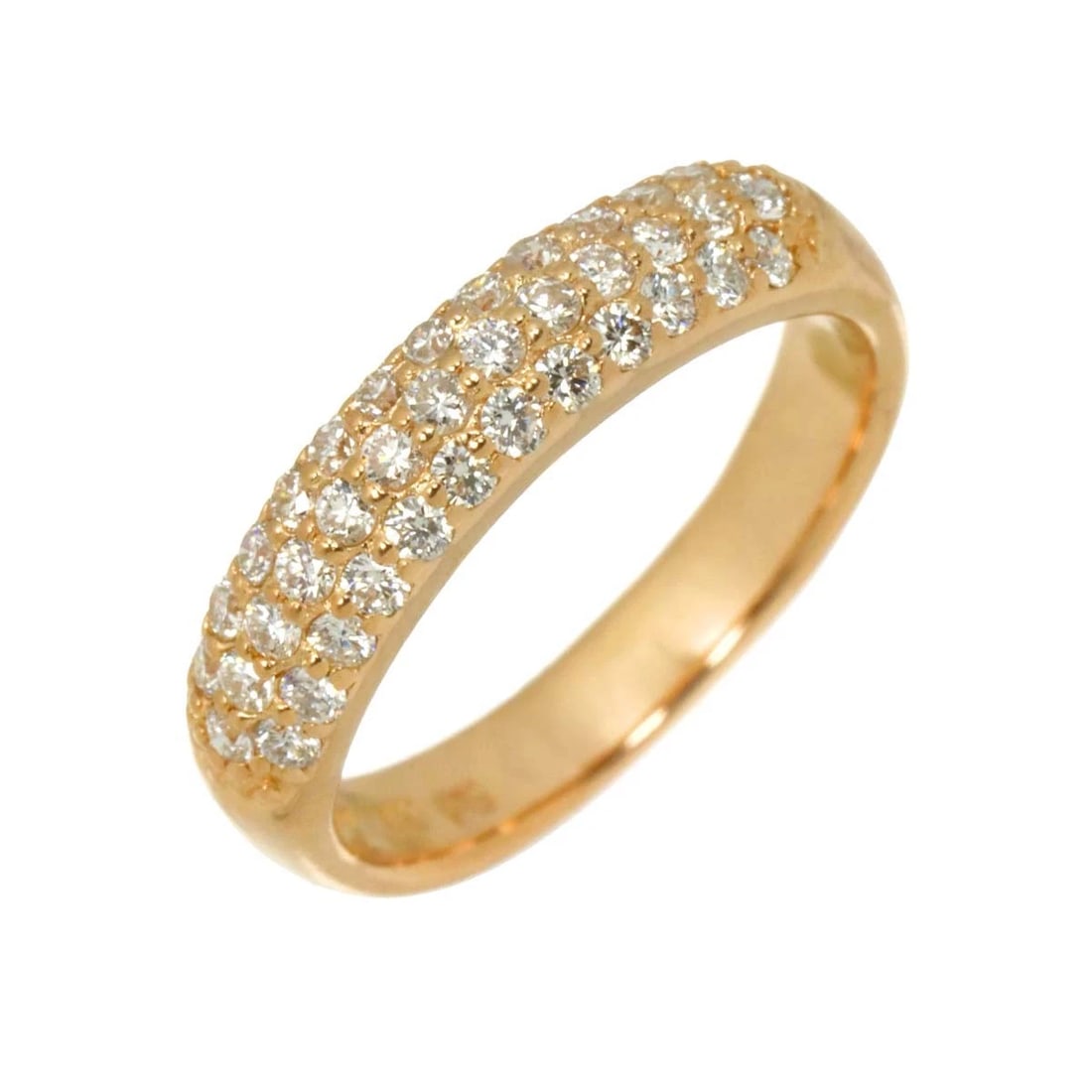 PONTE VECCHIO DIAMOND RING PG 750: Ponte Vecchio Diamond Ring PG 750 Brand: Ponte Vecchio Type/Style: Ring Material: 750 Pink Gold, Main Stone Natural Color: Pink Gold Size: 3.75(US) Accessories: None Accessories Notice: When