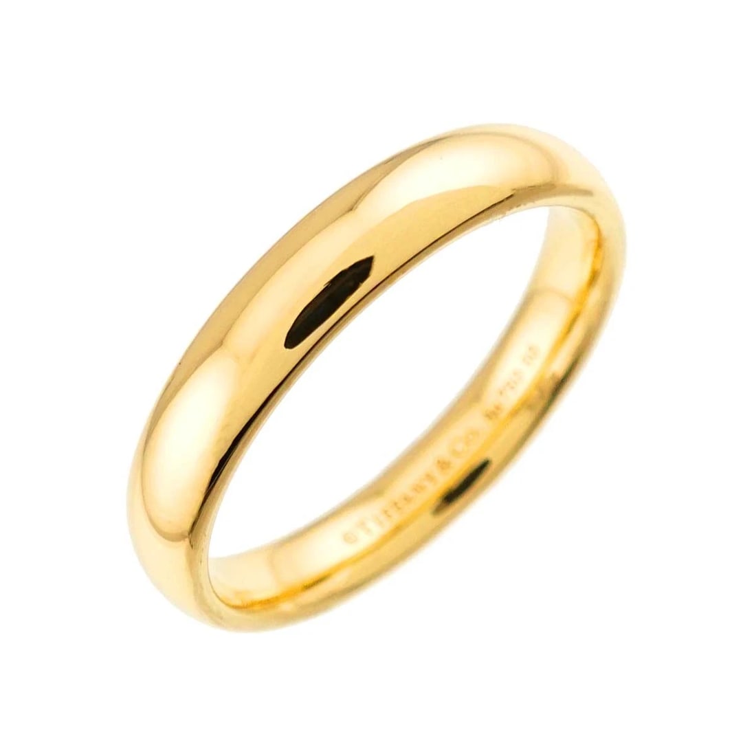 TIFFANY CO. FOREVER BAND RING YELLOW GOLD 750: TIFFANY Co. Forever Band Ring Yellow Gold 750 Brand: TIFFANY Co. Type/Style: Ring Material: 750 Yellow Gold, Color: Gold Size: 9(US) Accessories: None Accessories Notice: When purchasing p