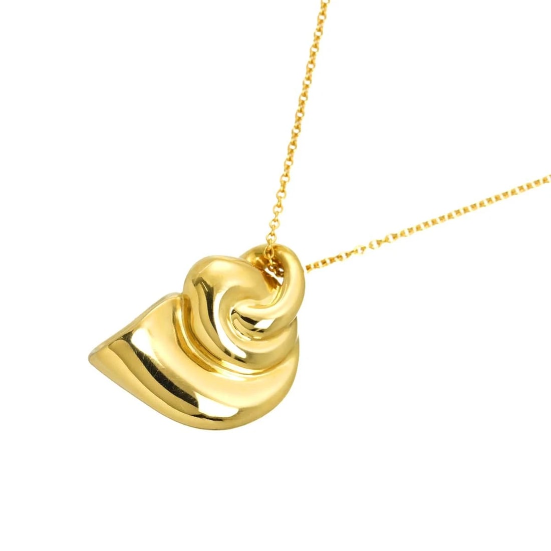 TIFFANY CO. HORN NECKLACE YELLOW GOLD750: TIFFANY Co. Horn Necklace Yellow Gold750 Brand: TIFFANY Co. Type/Style: Necklace Material: 750 Yellow Gold, Color: Yellow Gold Size: internal circumference of the chain:16.1inch to 14.8inch Charm:W 14