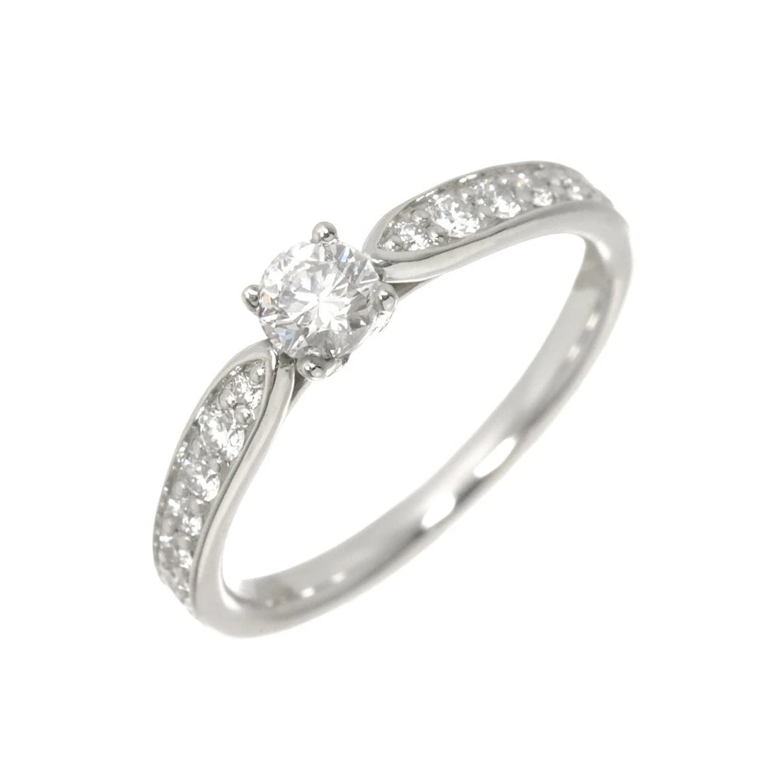TIFFANY CO. HARMONY DIAMOND RING PT: TIFFANY Co. Harmony Diamond Ring Pt Brand: TIFFANY Co. Type/Style: Ring Material: Pt950, Main Stone Natural Color: Platinum Size: 4-4.5(US) Accessories: None Accessories Notice: When purchasing