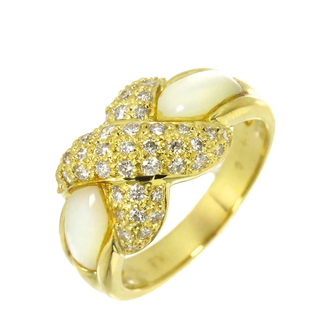 PONTE VECCHIO DIAMOND RING YG 750: Ponte Vecchio Diamond Ring YG 750 Brand: Ponte Vecchio Type/Style: Ring Material: 750 Yellow Gold, Main Stone Natural Color: Yellow Gold Size: 6.75(US) Accessories: None Accessories Notice: When