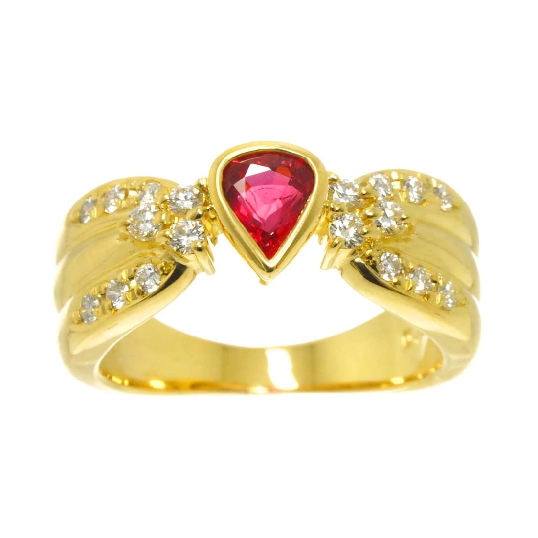 TASAKI RUBY DIAMOND RING - 2