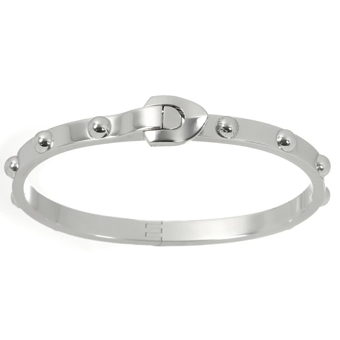 LOUIS VUITTON BRACELET 750 WHITE GOLD: LOUIS VUITTON Bracelet 750 White Gold Brand: LOUIS VUITTON Type/Style: Bracelet Material: 750 White Gold, Color: White Gold Size: Inner circumference:5.9inch Width:(max.)9.8 mm Accessories: None