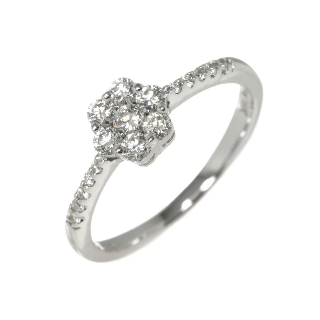 PONTE VECCHIO DIAMOND RING WG 750: Ponte Vecchio Diamond Ring WG 750 Brand: Ponte Vecchio Type/Style: Ring Material: 750 White Gold, Main Stone Natural Color: White Gold Size: 4.5(US) Accessories: None Accessories Notice: When