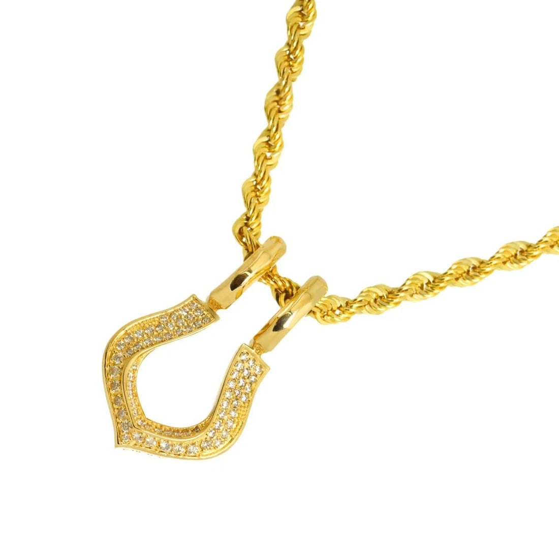 DIAMOND NECKLACE YELLOW GOLD 750: Diamond Necklace Yellow Gold 750 Brand: Unbranded Type/Style: Necklace Material: 750 Yellow Gold, Color: Yellow Gold Size: internal circumference of the chain:19.7inch Top Charm(max):W 16.7 x H