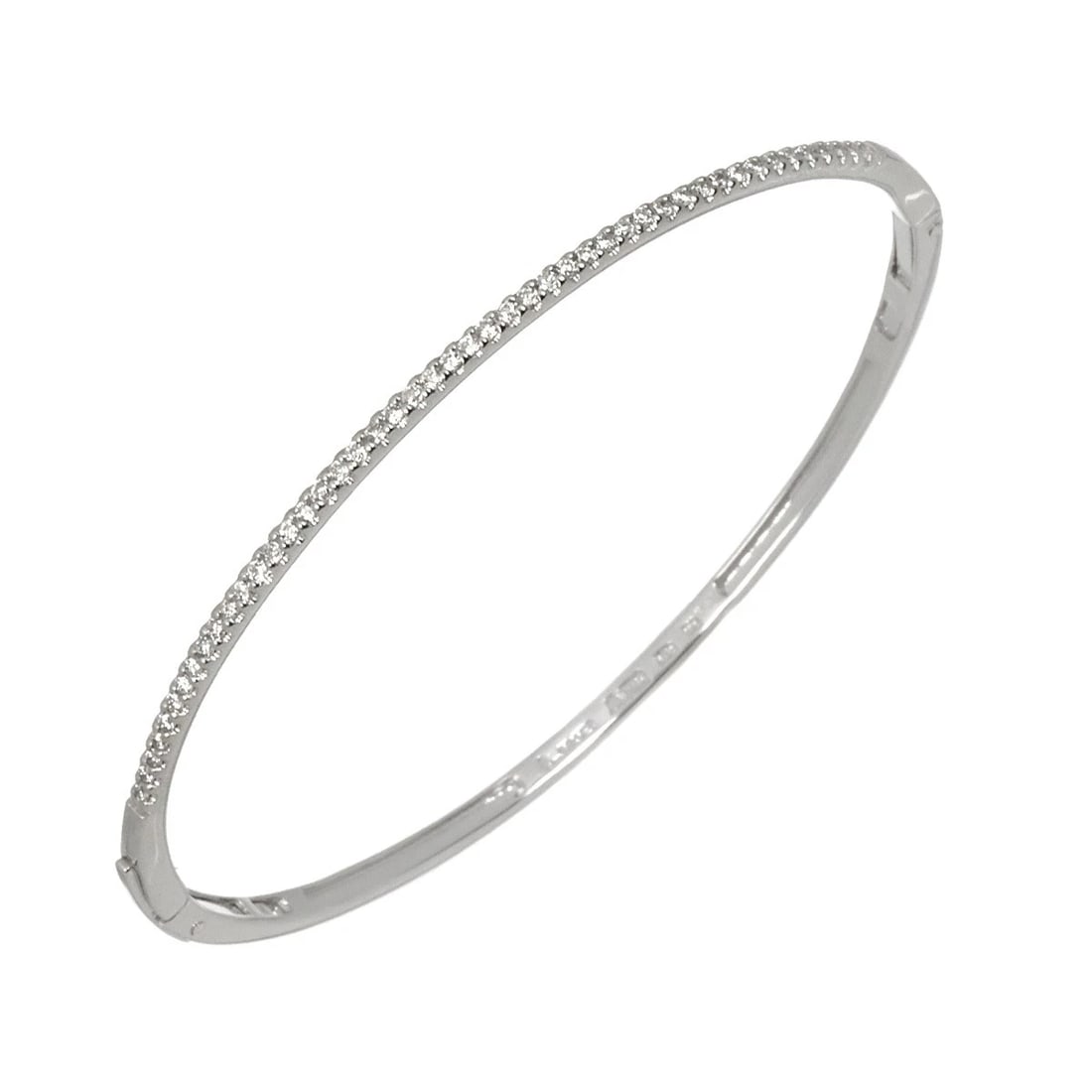 DE BEERS LINE DIAMOND BRACELET WHITE GOLD 750: DE BEERS LINE Diamond Bracelet White Gold 750 Brand: DE BEERS LINE Type/Style: Bracelet Material: 750 White Gold, Color: White Gold Size: Inner circumference 6.3inch Width:(max.) 1.8mm Accessories: