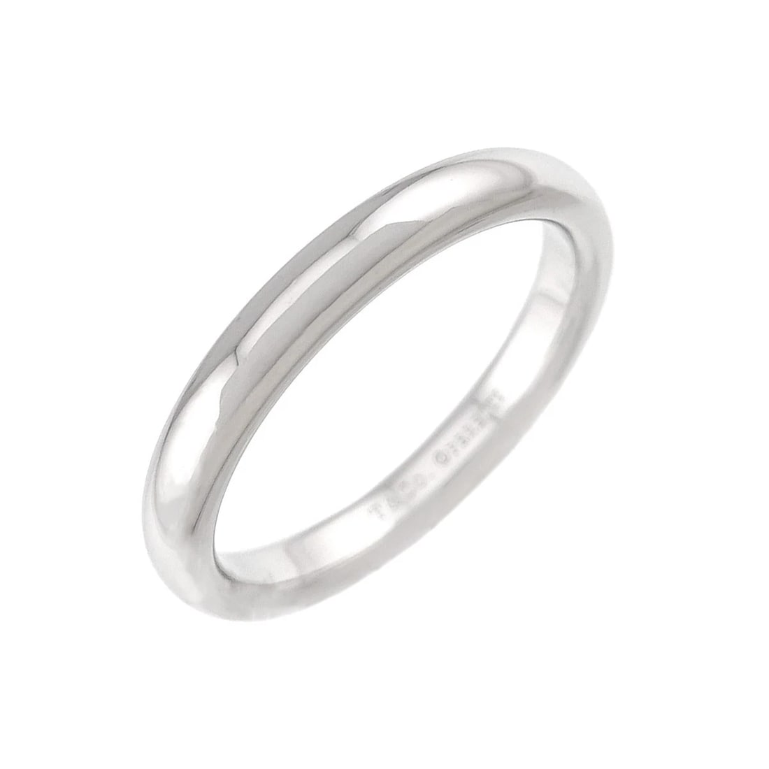 TIFFANY CO. STACKING BAND RING PT: TIFFANY Co. Stacking Band Ring Pt Brand: TIFFANY Co. Type/Style: Ring Material: PT950, Color: Platinum Size: 5.75-6(US) Accessories: None Accessories Notice: When purchasing pre-owned goods, please