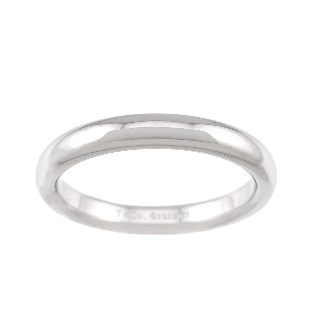 TIFFANY CO. STACKING BAND RING PT - 2