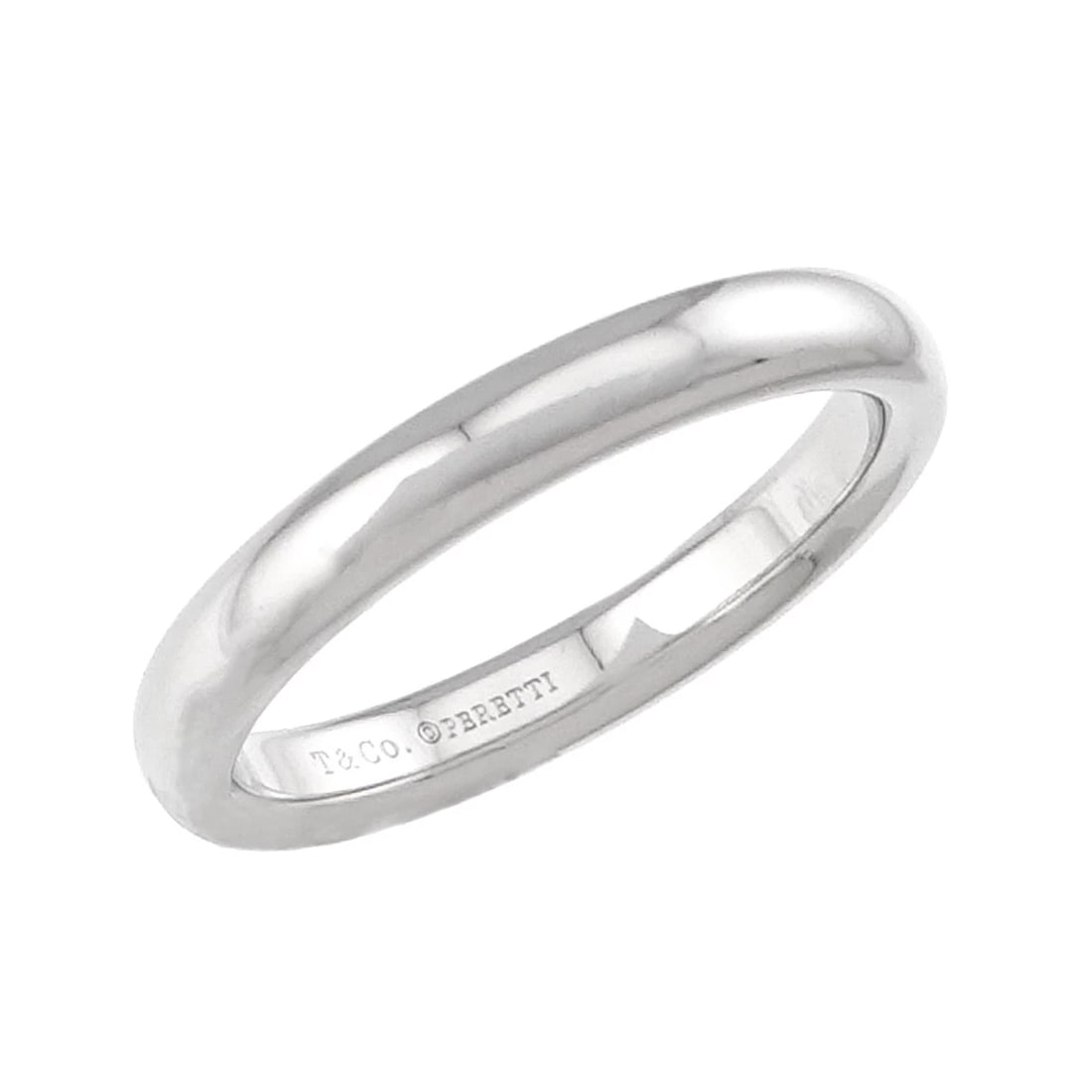 TIFFANY CO. STACKING BAND RING PT - 4