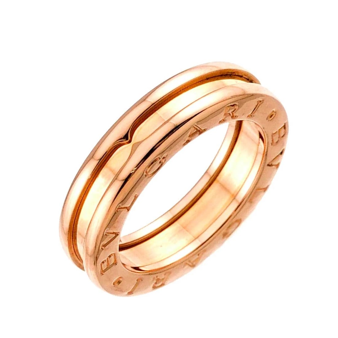 BVLGARI B-ZERO1 1BAND RING PINK GOLD 750: BVLGARI B-ZERO1 1Band Ring Pink Gold 750 Brand: BVLGARI Type/Style: Ring Material: 750 Pink Gold, Color: Pink Gold Size: 4.5(US) Accessories: None Accessories Notice: When purchasing pre-owned goods,