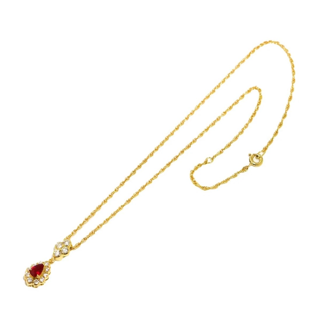 AQUASCUTUM RUBY DIAMOND NECKLACE - 2