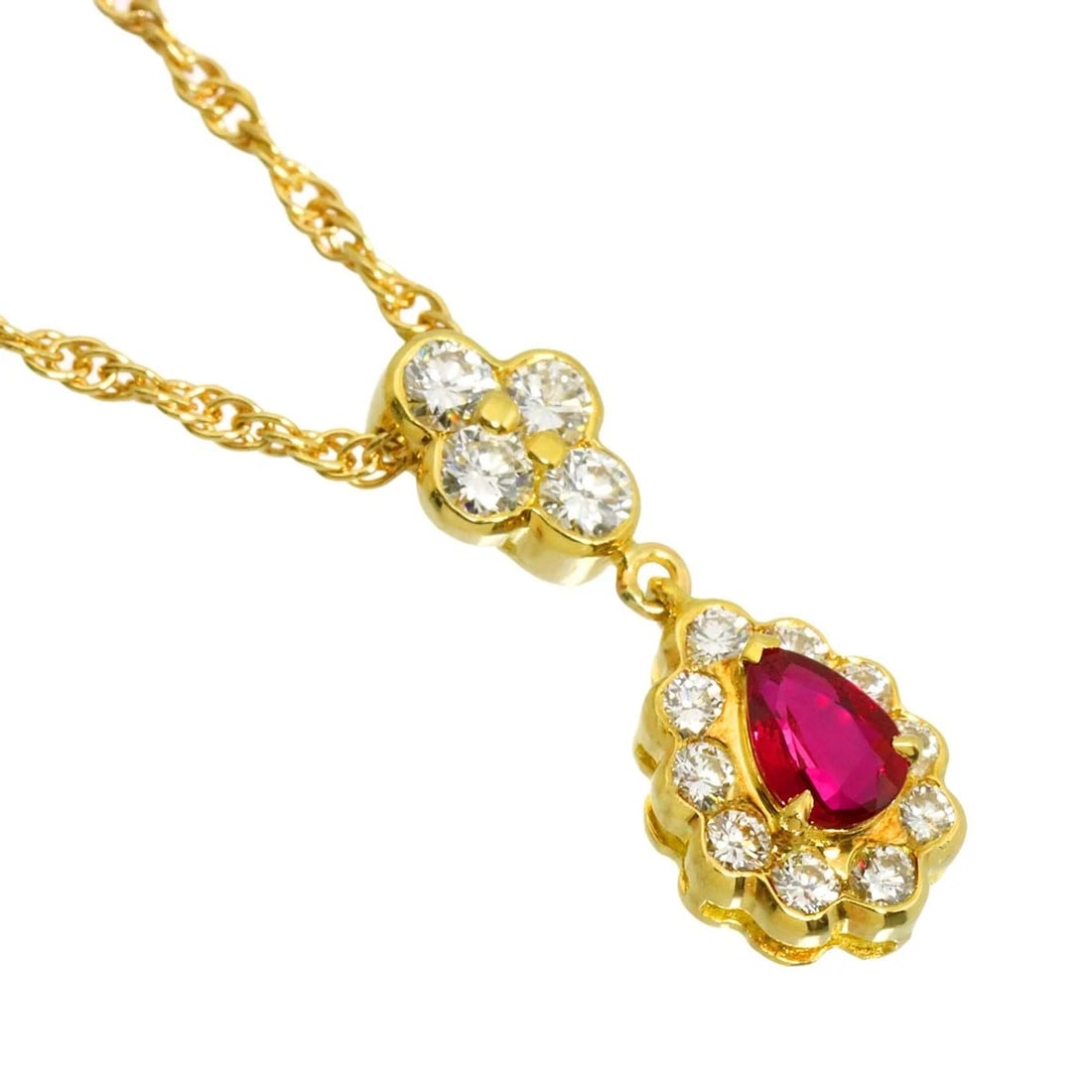 AQUASCUTUM RUBY DIAMOND NECKLACE - 3