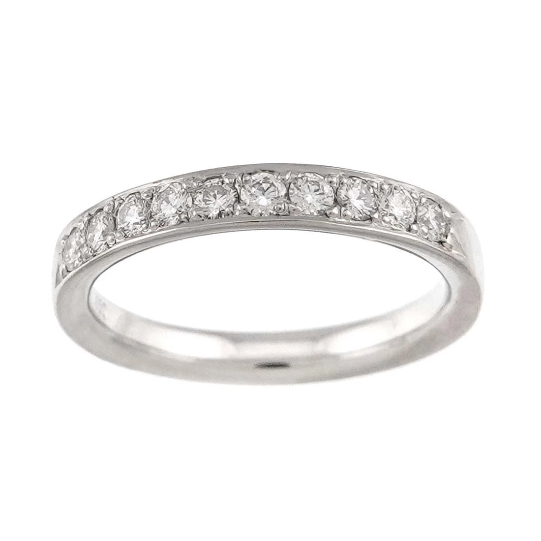 4C HALF DIAMOND RING PLATINUM - 2