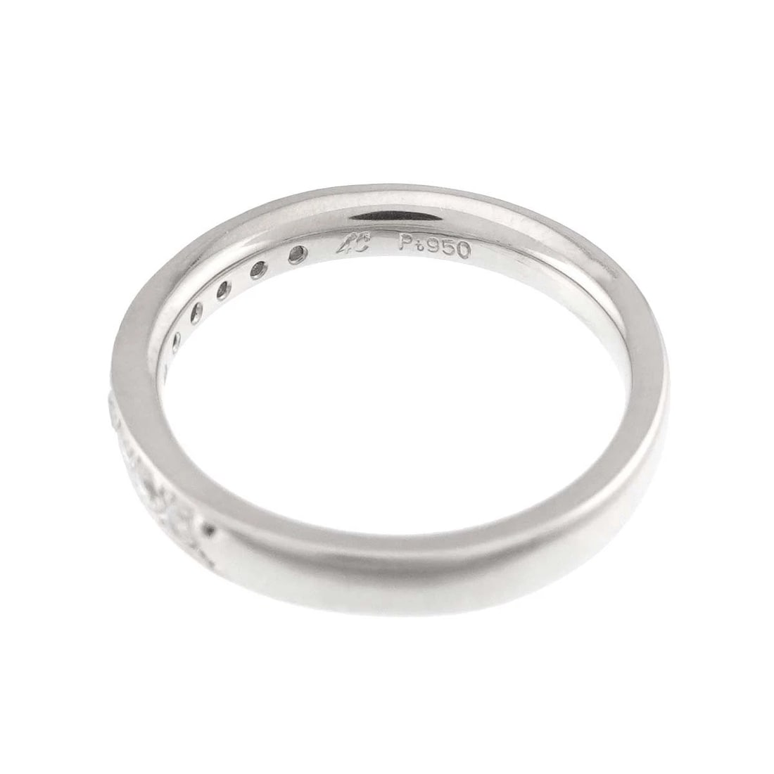 4C HALF DIAMOND RING PLATINUM - 3