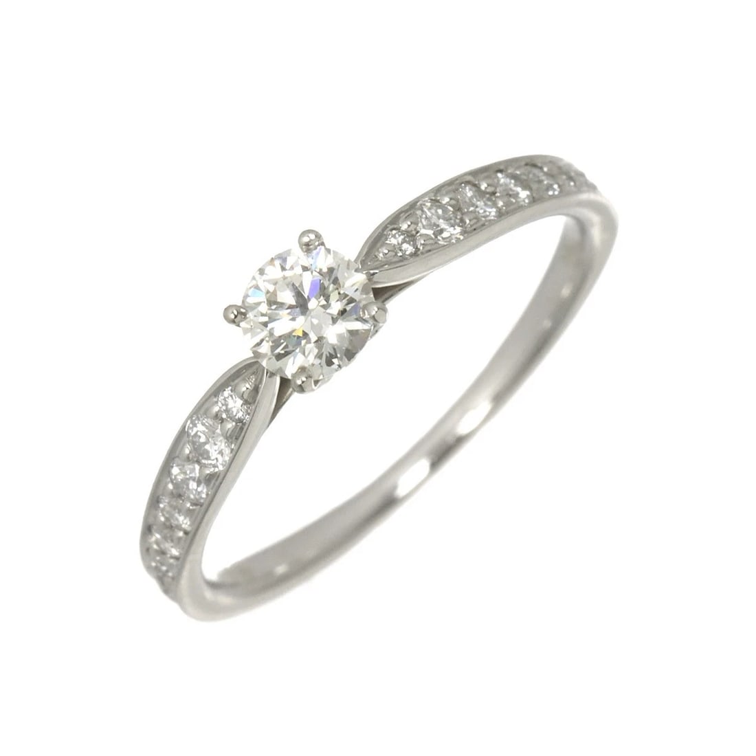 TIFFANY CO. HARMONY DIAMOND RING PT: TIFFANY Co. Harmony Diamond Ring Pt Brand: TIFFANY Co. Type/Style: Ring Material: Pt950, Main Stone Natural Color: Platinum Size: 4.5-4.75(US) Accessories: None Accessories Notice: When purchasing