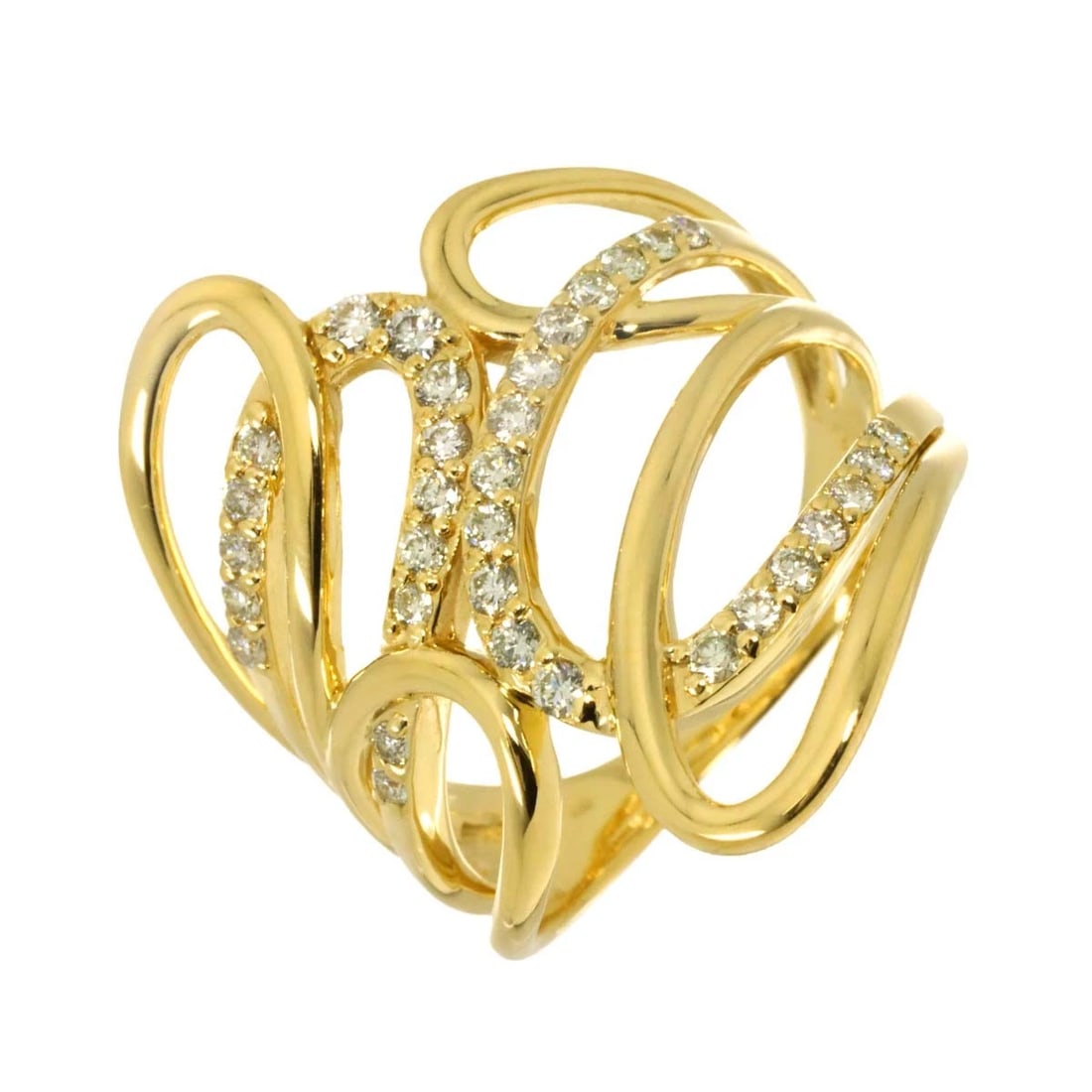 DIAMOND RING YELLOW GOLD 750: Diamond Ring Yellow Gold 750 Brand: Unbranded Type/Style: Ring Material: 750 Yellow Gold, Color: Yellow Gold Size: 7.5(US) Accessories: None Accessories Notice: When purchasing pre-owned goods,