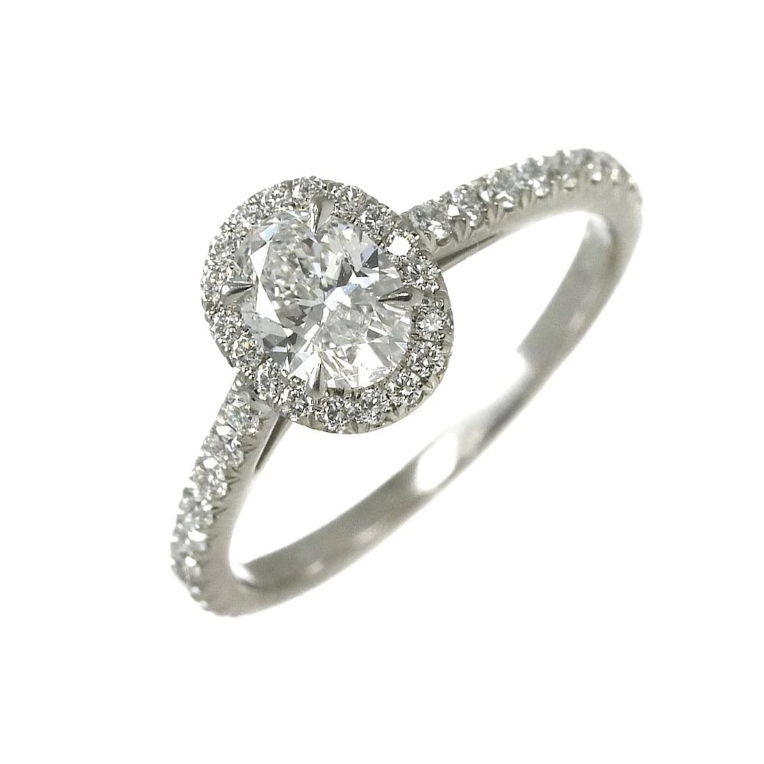 TIFFANY CO. DIAMOND RING PLATINUM: TIFFANY CO. Diamond Ring Platinum Brand: TIFFANY Co. Type/Style: Ring Material: Pt950, Main Stone Natural Color: Platinum Size: 4(US) Accessories: None Accessories Notice: When purchasing