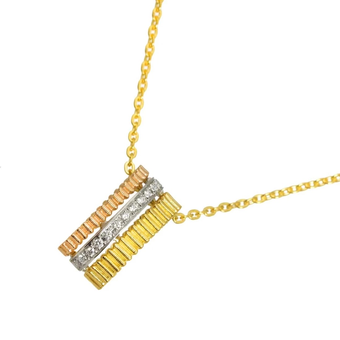 NINA RICCI DIAMOND RIBBON NECKLACE (1 of 5)