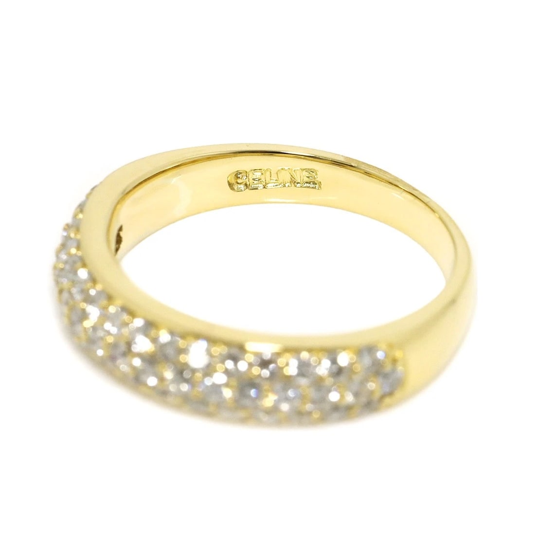 CELINE DIAMOND RUBY RING YG 750 - 3