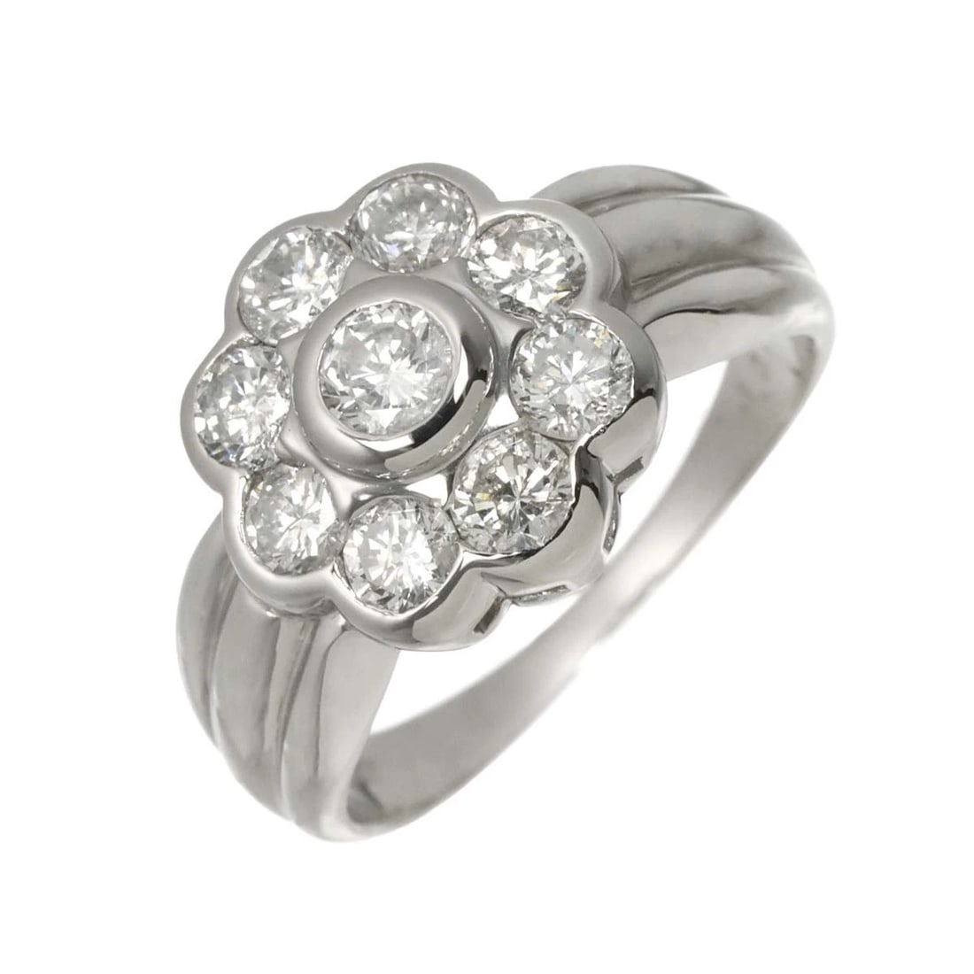 DIAMOND RING PT PLATINUM: Diamond Ring Pt Platinum Brand: Unbranded Type/Style: Ring Material: Pt900, Main Stone Natural Color: Platinum Size: 5.25(US) Accessories: None Accessories Notice: When purchasing pre-owned goods,
