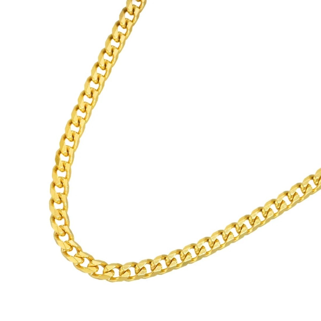 KIHEI CHAIN NECKLACE YG 750: Kihei chain Necklace YG 750 Brand: Unbranded Type/Style: Necklace Material: 750 Yellow Gold, Color: Gold Size: Inner circumference:20.1inch Width:(max.) 3.1mm Accessories: None Accessories Notice: