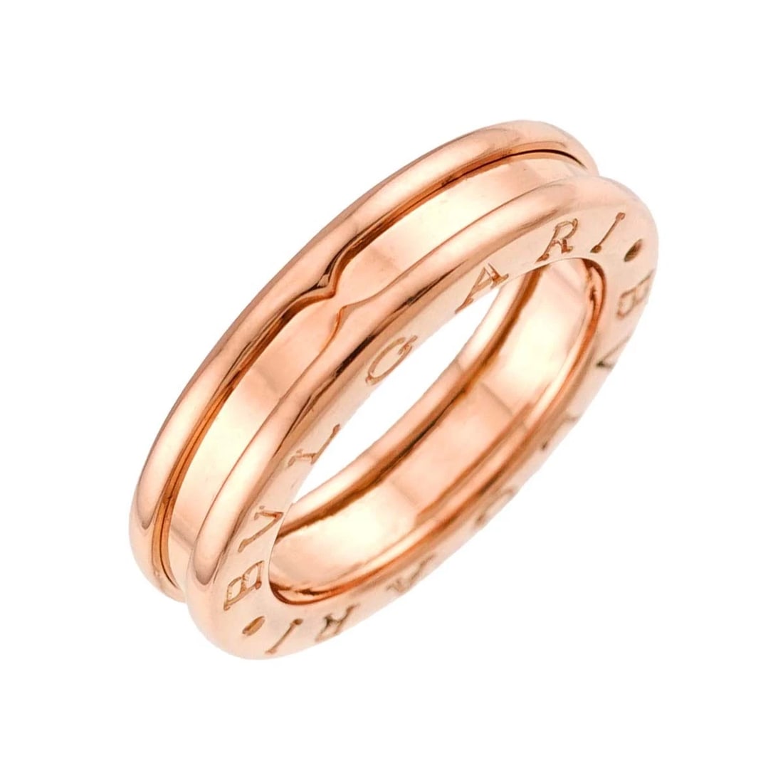 BVLGARI B-ZERO1 1BAND RING 18K PINK GOLD 750: BVLGARI B-ZERO1 1Band Ring 18K Pink Gold 750 Brand: BVLGARI Type/Style: Ring Material: 750 Pink Gold, Color: Pink Gold Size: 4.5(US) Accessories: None Accessories Notice: When purchasing pre-owned