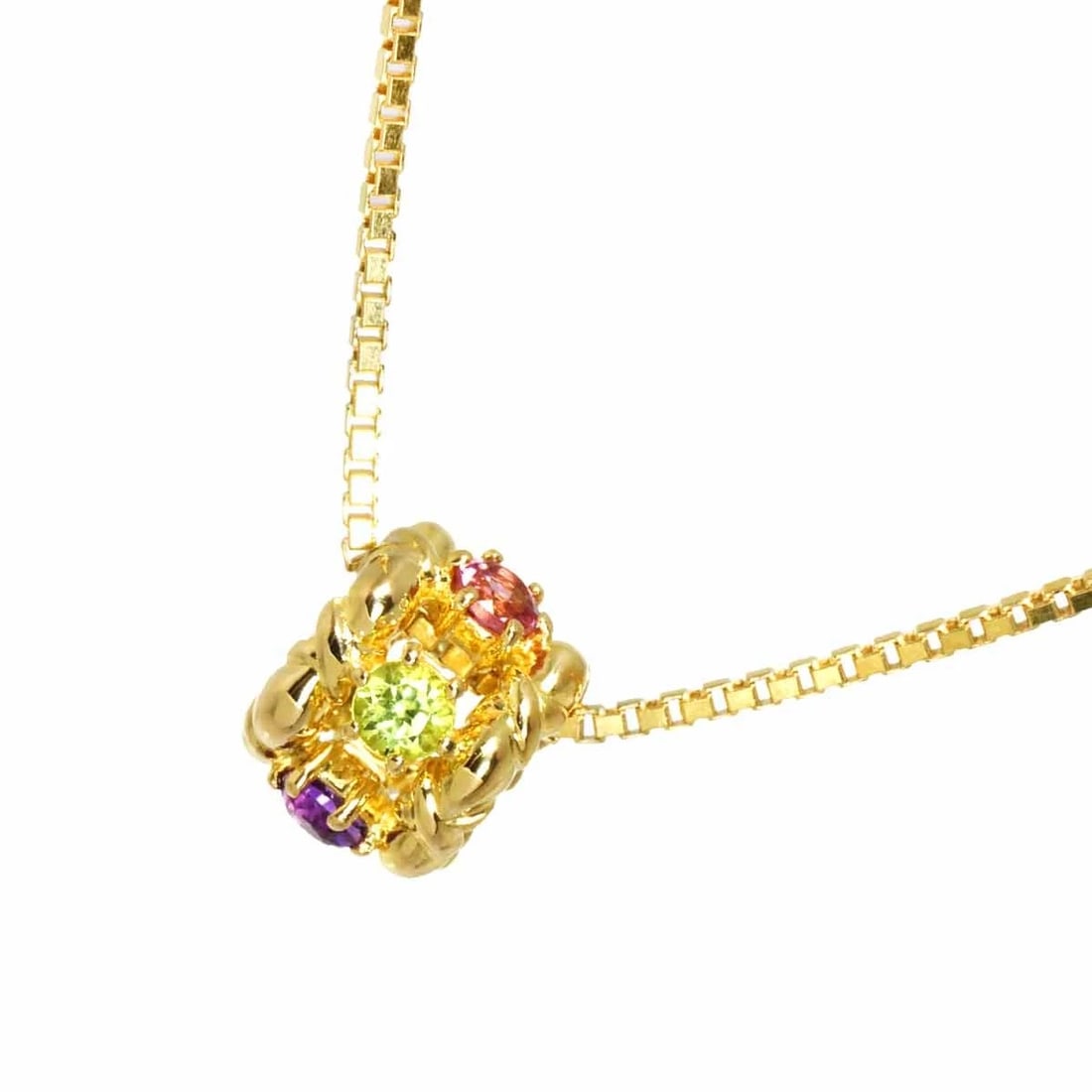 TASAKI MULTI STONE NECKLACE K18 YELLOW GOLD: TASAKI Multi Stone Necklace K18 Yellow Gold Brand: TASAKI Type/Style: Necklace Material: 750 Yellow Gold, Color: Yellow Gold Size: internal circumference of the chain:15.7inch to 14.2inch Top