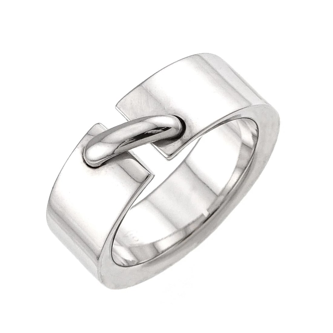 CHAUMET LIENS RING WHITE GOLD 750: CHAUMET Liens Ring White Gold 750 Brand: CHAUMET Type/Style: Ring Material: 750 White Gold, Color: White Gold Size: 5.25(US) Accessories: None Accessories Notice: When purchasing pre-owned