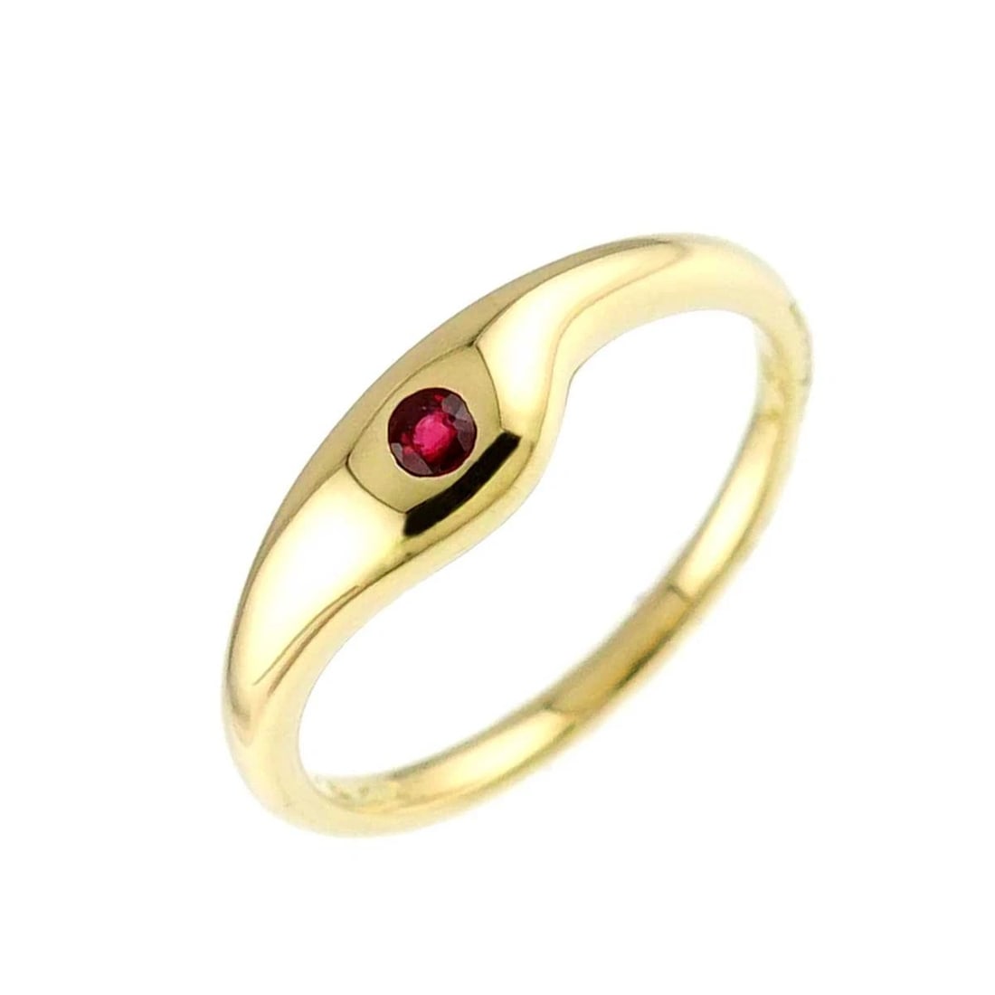 TIFFANY CO. RUBY RING YG 750: TIFFANY Co. Ruby Ring YG 750 Brand: TIFFANY Co. Type/Style: Ring Material: 750 Yellow Gold, Main Stone Ruby Color: Yellow Gold Size: 6-6.25(US) Accessories: None Accessories Notice: When p