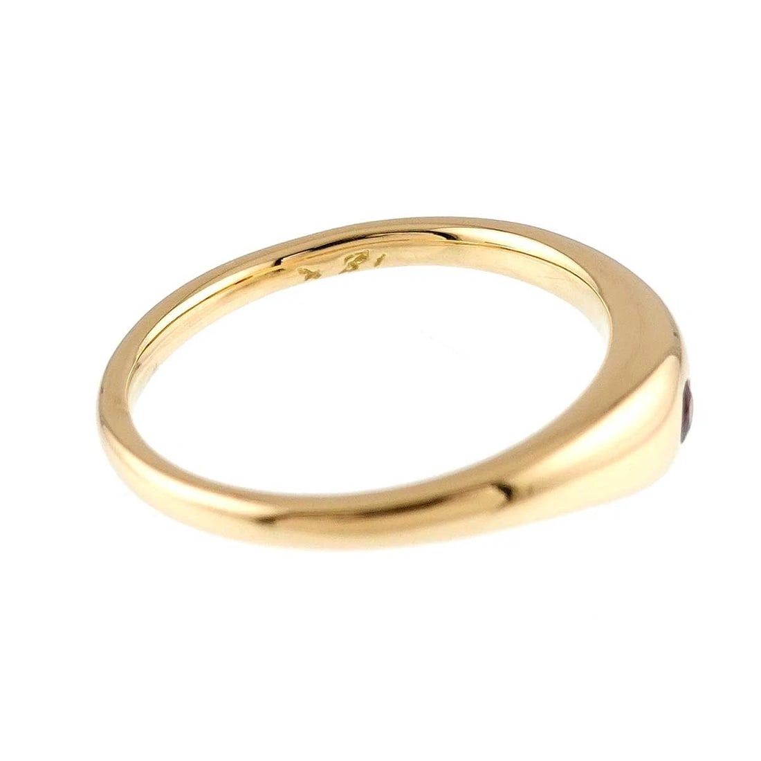 TIFFANY CO. RUBY RING YG 750 - 5