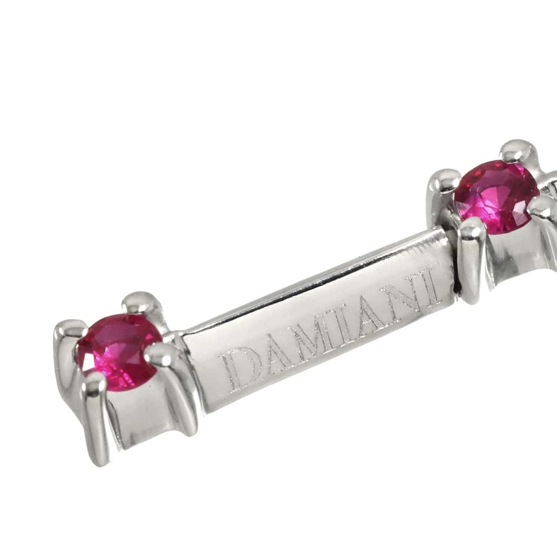DAMIANI FRAMMENTI CROSS RUBY DIAMOND NECKLACE - 4