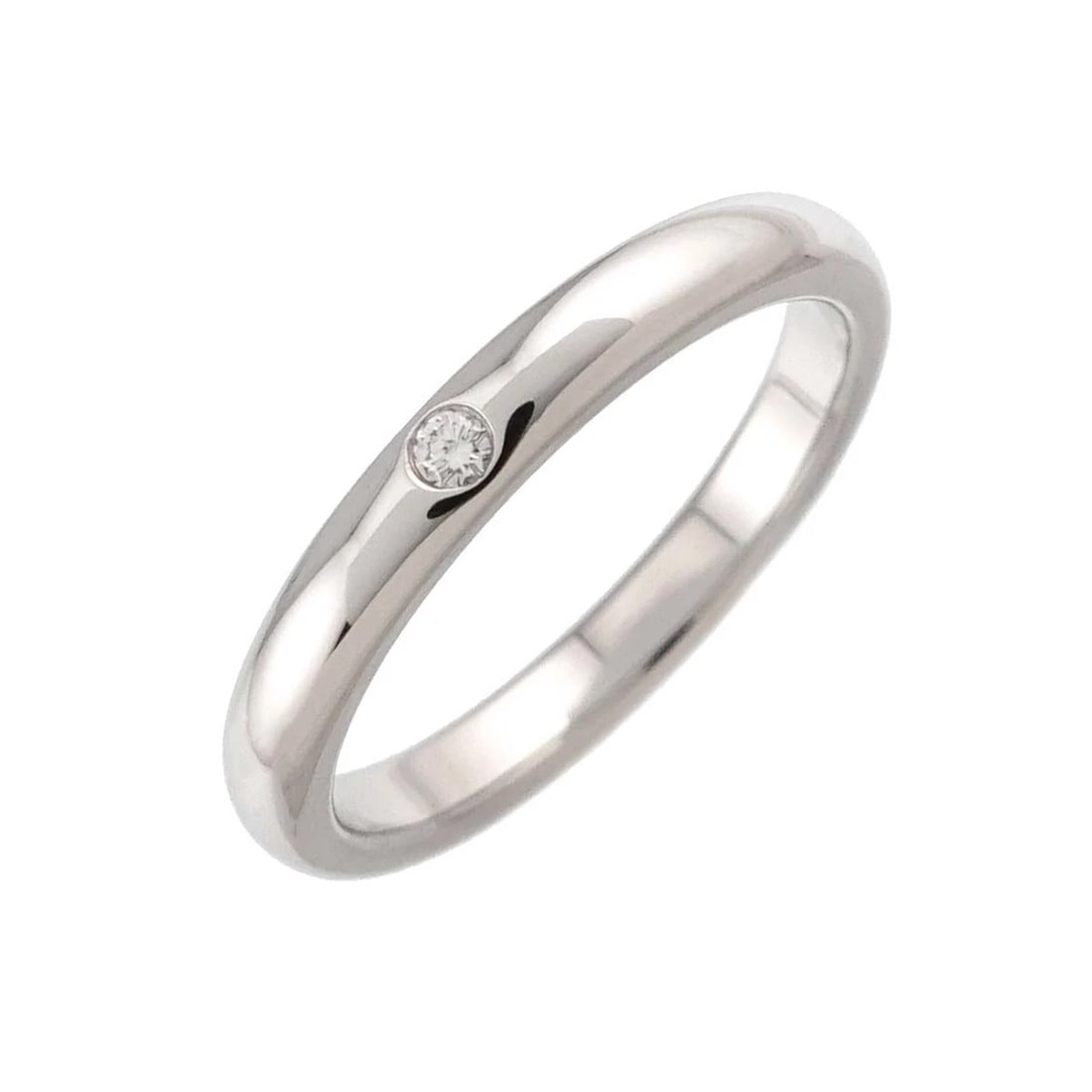 TIFFANY CO. STACKING BAND RING DIAMOND: TIFFANY Co. Stacking Band Ring Diamond Brand: TIFFANY Co. Type/Style: Ring Material: Platinum, Main Stone Natural Color: Platinum Size: 5.25(US) Accessories: None Accessories Notice: When purchasing