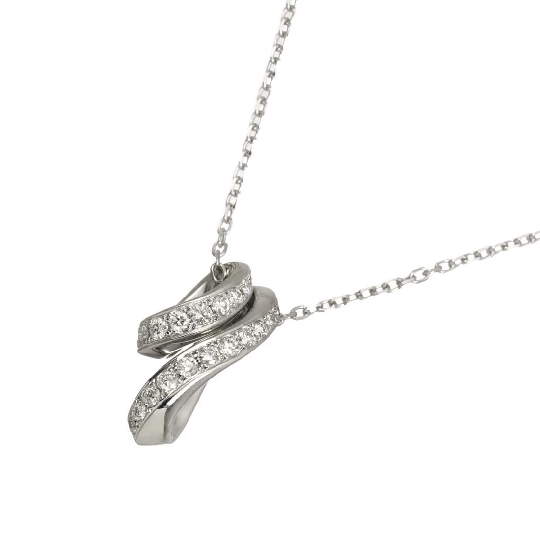 MIKIMOTO DIAMOND NECKLACE WHITE GOLD 750: MIKIMOTO Diamond Necklace White Gold 750 Brand: MIKIMOTO Type/Style: Necklace Material: 750 White Gold, Main Stone Natural Color: White Gold Size: internal circumference of the chain:15.7inch Top