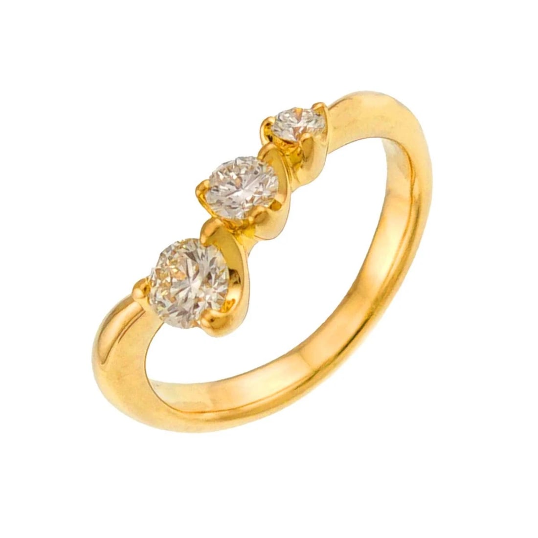 TASAKI DIAMOND RING YG 750: TASAKI Diamond Ring YG 750 Brand: TASAKI Type/Style: Ring Material: 750 Yellow Gold, Main Stone Natural Color: Gold Size: 4-4.5(US) Accessories: None Accessories Notice: When purchasing pre-owned