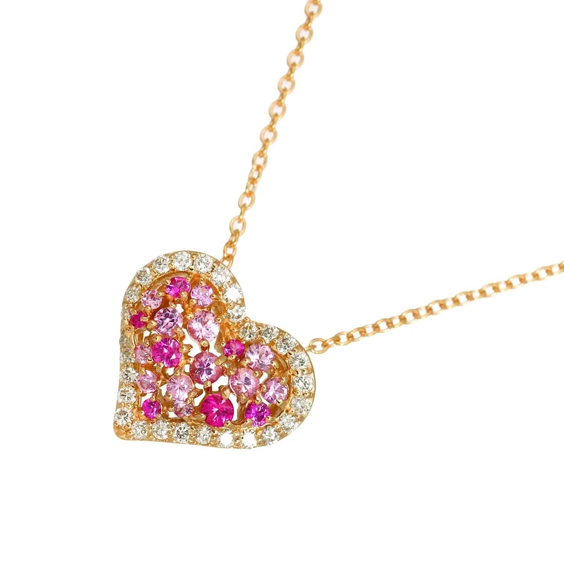 PONTE VECCHIO SAPPHIRE DIAMOND NECKLACE: Ponte Vecchio Sapphire Diamond Necklace Brand: Ponte Vecchio Type/Style: Necklace Material: 750 Pink Gold, Main Stone Sapphire Color: Gold Size: internal circumference of the chain: 15.7inch to