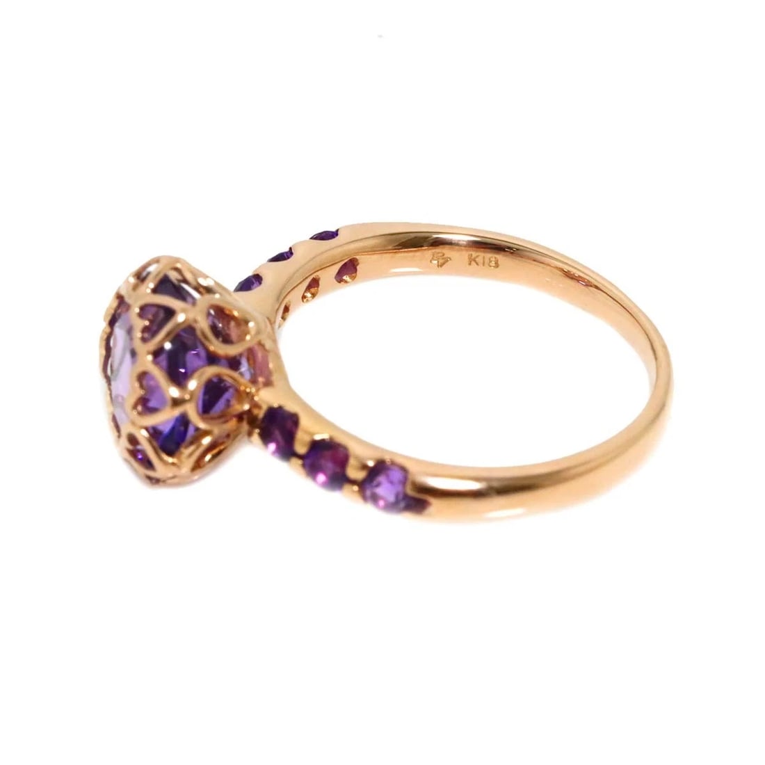 AMETHYST RING PG PINK GOLD - 4