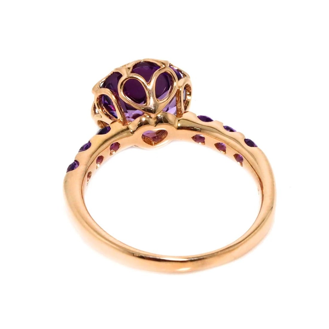 AMETHYST RING PG PINK GOLD - 5